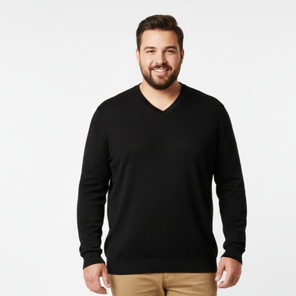 Banana Republic Men's 100% Merino Wool Black V Neck Men’s Sweater XL
